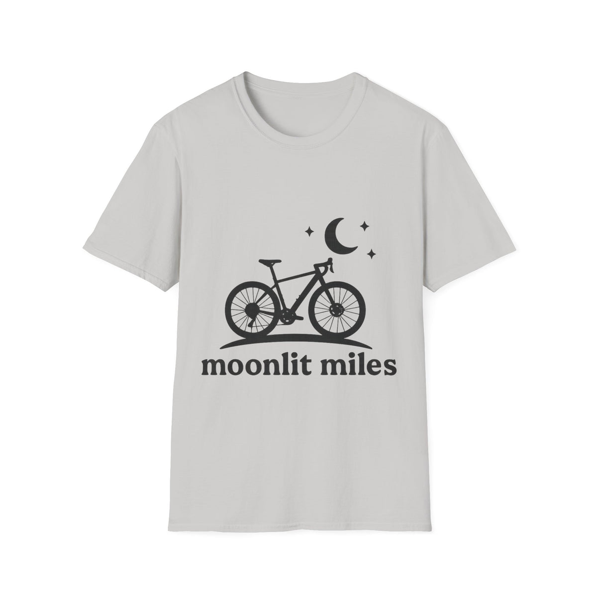 "Moonlit Miles" Celestial Cycling Tee | Night Rider Bike Graphic T-Shirt - Trending Now - September 2026