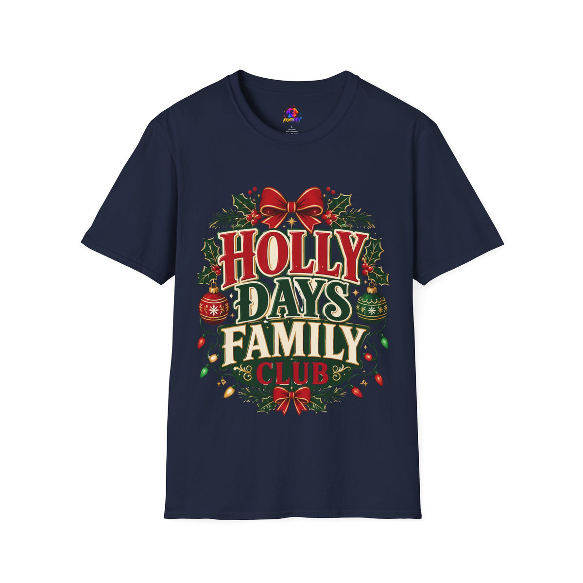 Holly Days Family Club T‑Shirt — Festive Christmas Holiday Tee