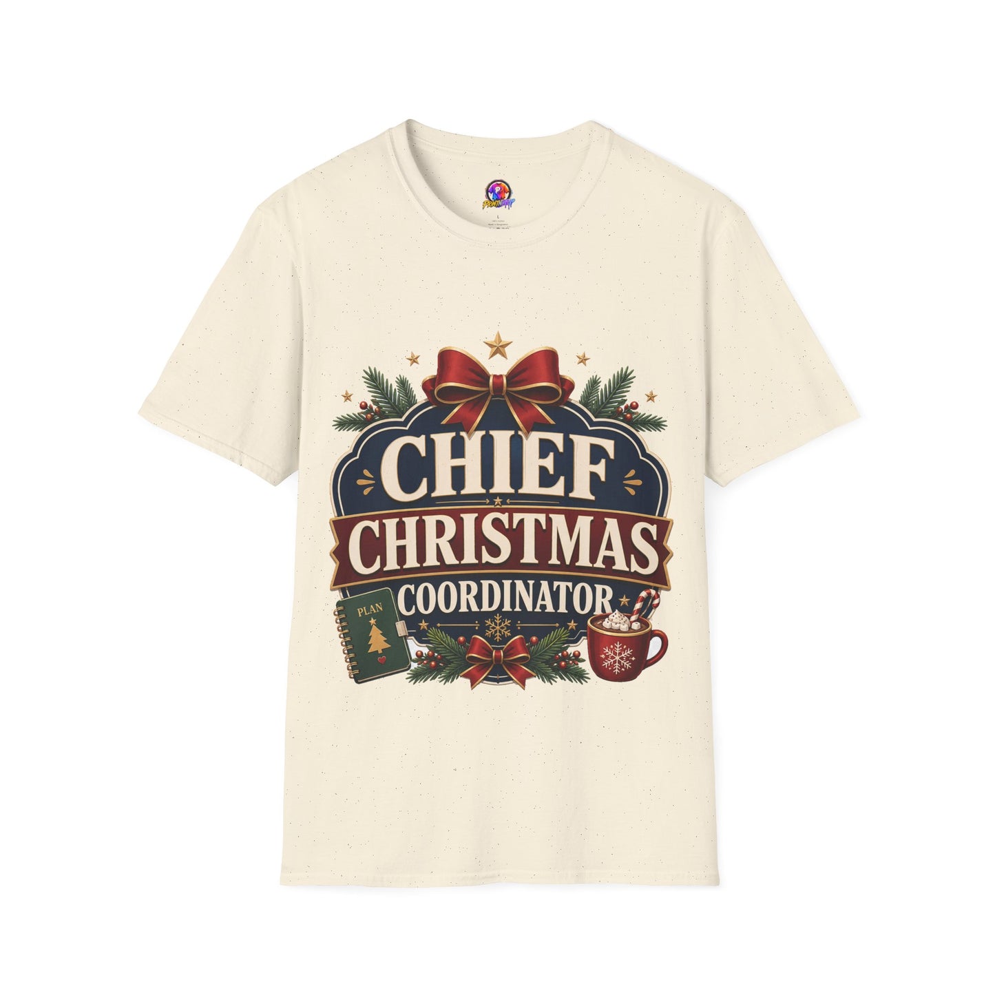 Christmas T-Shirt — "Chief Christmas Coordinator" Holiday Graphic Tee