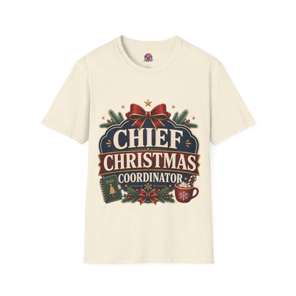 Christmas T-Shirt — "Chief Christmas Coordinator" Holiday Graphic Tee
