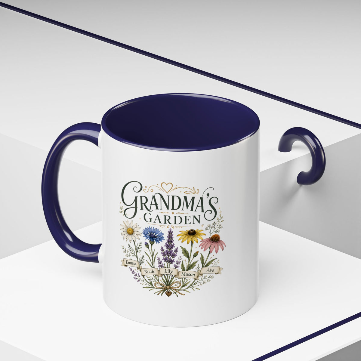 Milo Bailey Dog Dad Mom Grandma's Garden Floral Coffee Mug – Personalized  Accent Mug