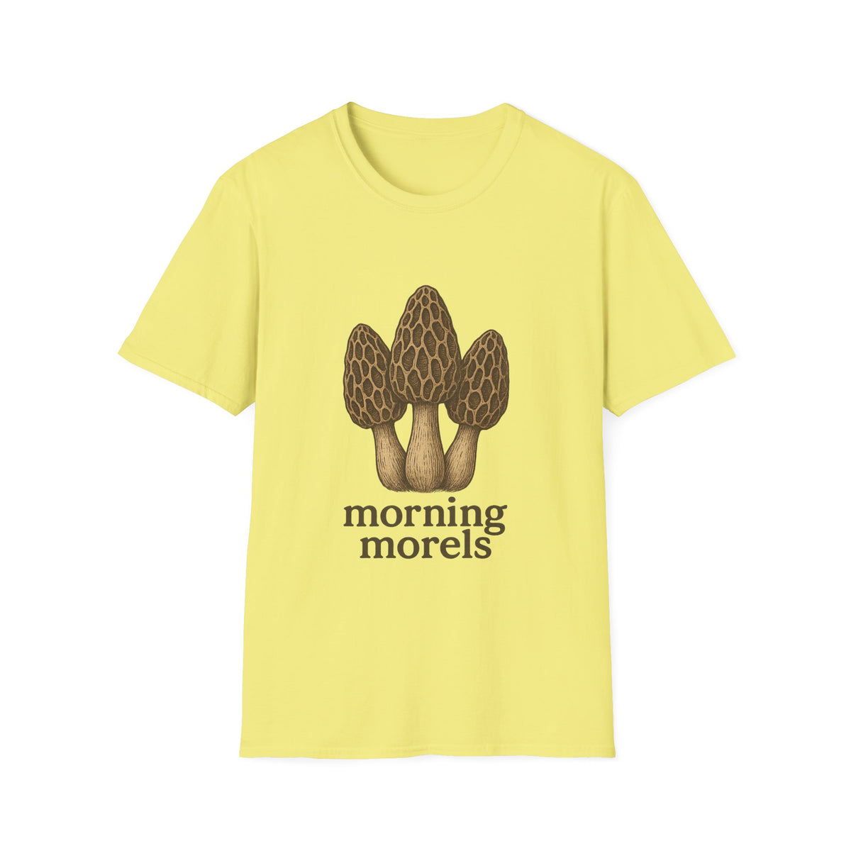 Morel Mushroom T-Shirt — Forager Graphic Tee ("Morel Hunter") - Trending Now - August 2026