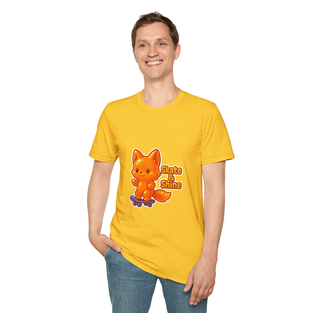 Cute Orange Fox Skateboard T-Shirt — "Gotta Skate" Graphic Tee - Trending Now - October 2026