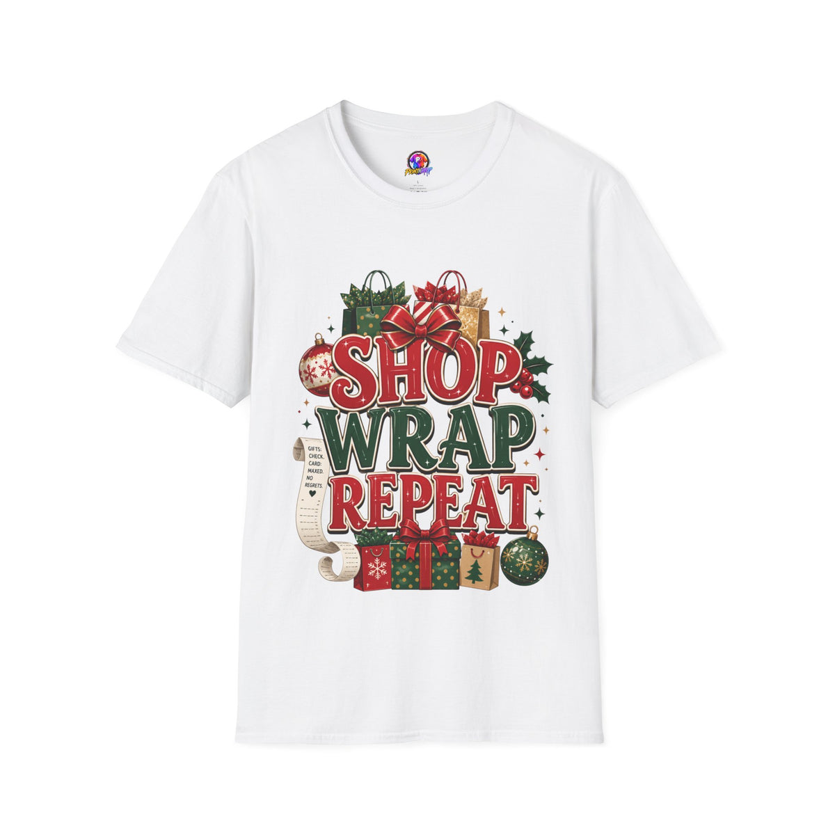 Christmas 'Shop Wrap Repeat' T-Shirt