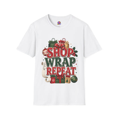 Christmas 'Shop Wrap Repeat' T-Shirt