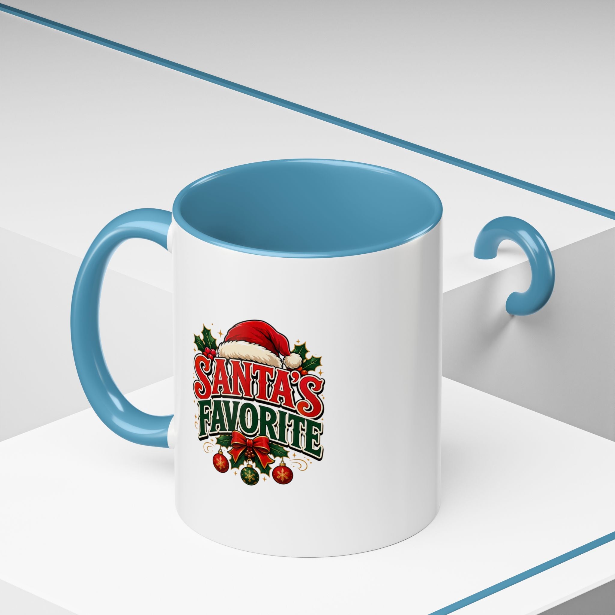 Santa's Favorite Accent Coffee Mug – Festive Holiday Ceramic Gift