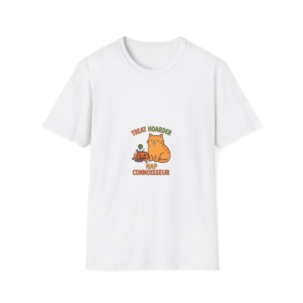 Treat Hoarder Cat T-Shirt — Nap Connoisseur Cute Cat Graphic Tee - Trending Now - October 2026