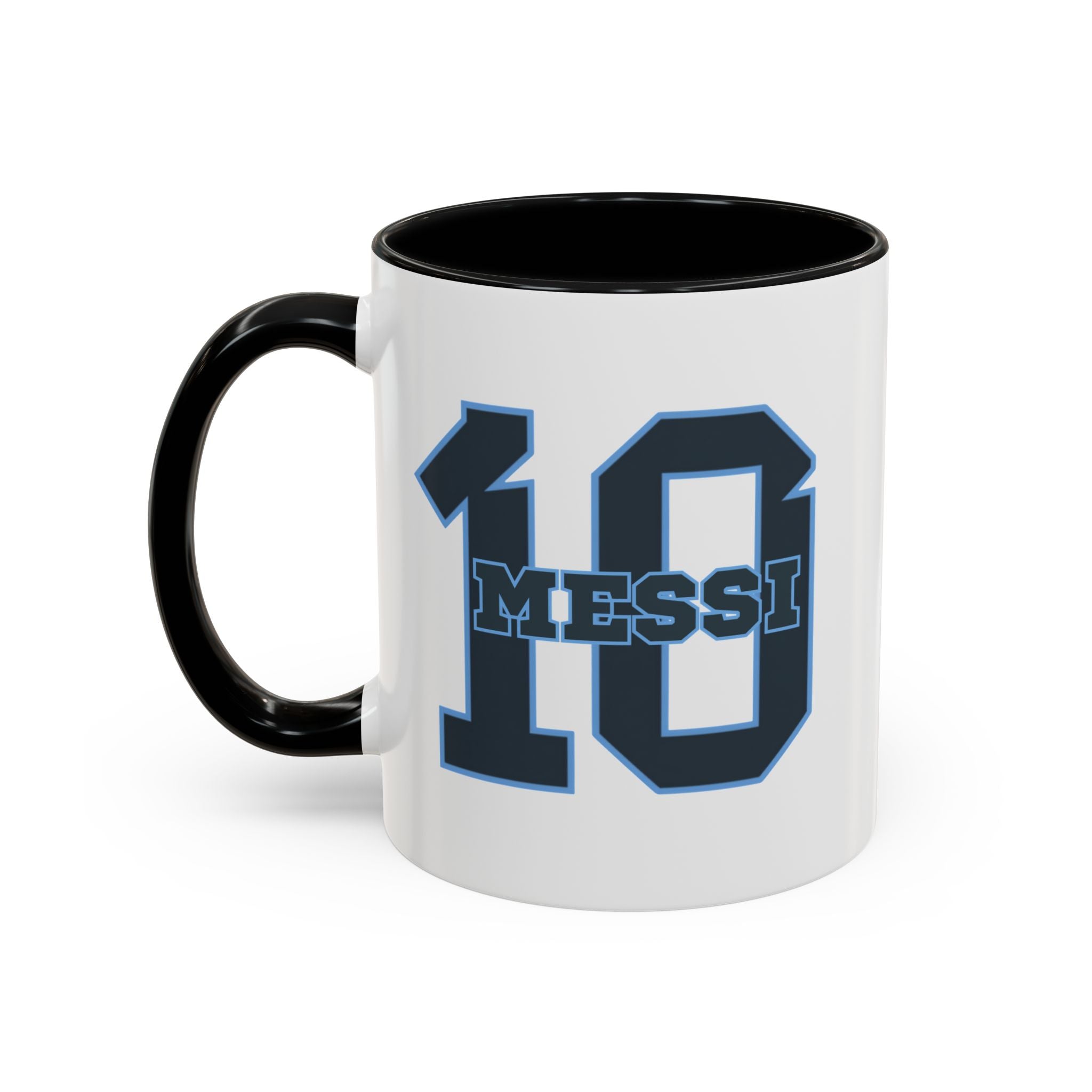 10 'Messi' Accent Coffee Mug — Soccer Jersey Number Coffee Cup