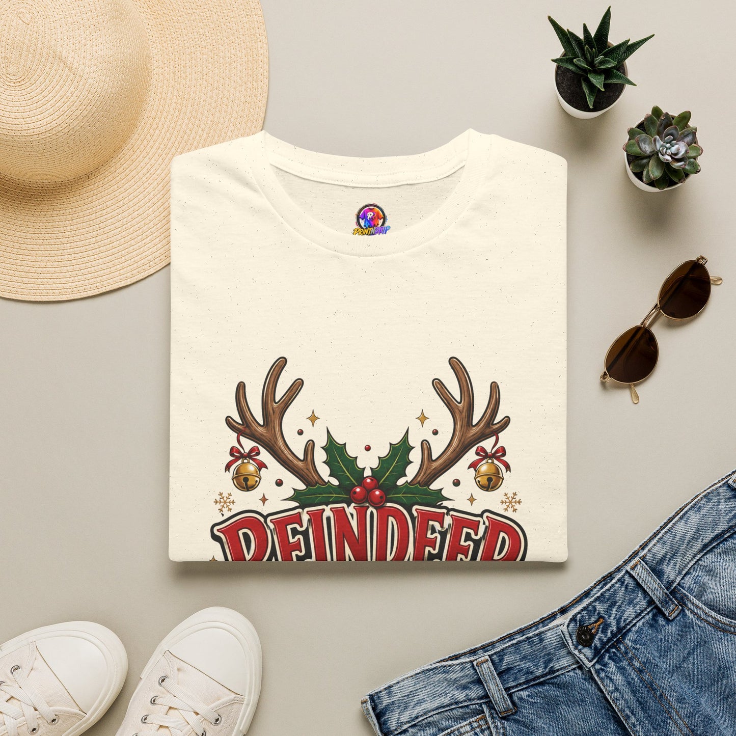 Reindeer Energy Christmas T-Shirt