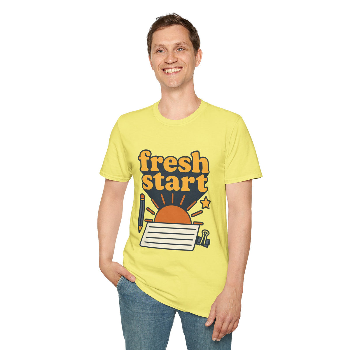 Fresh Start T-Shirt – Retro Sunrise Graphic  - Trending Now - August 2026