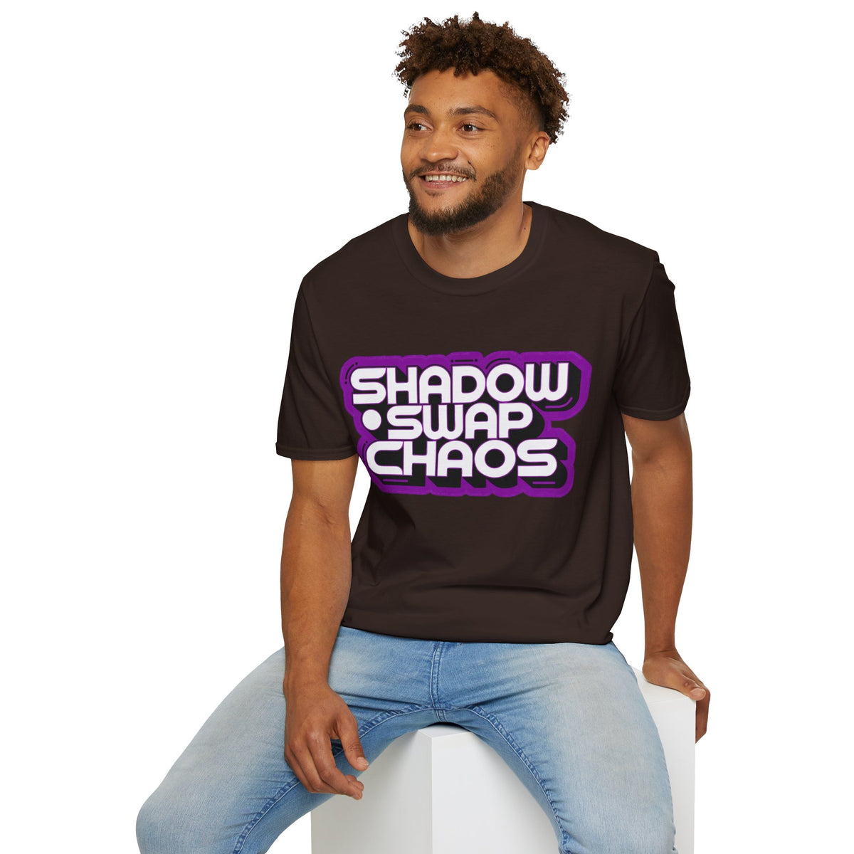 Shadow Swap Chaos T-Shirt — Retro Purple Gaming Graphic Tee - Trending Now - August 2026