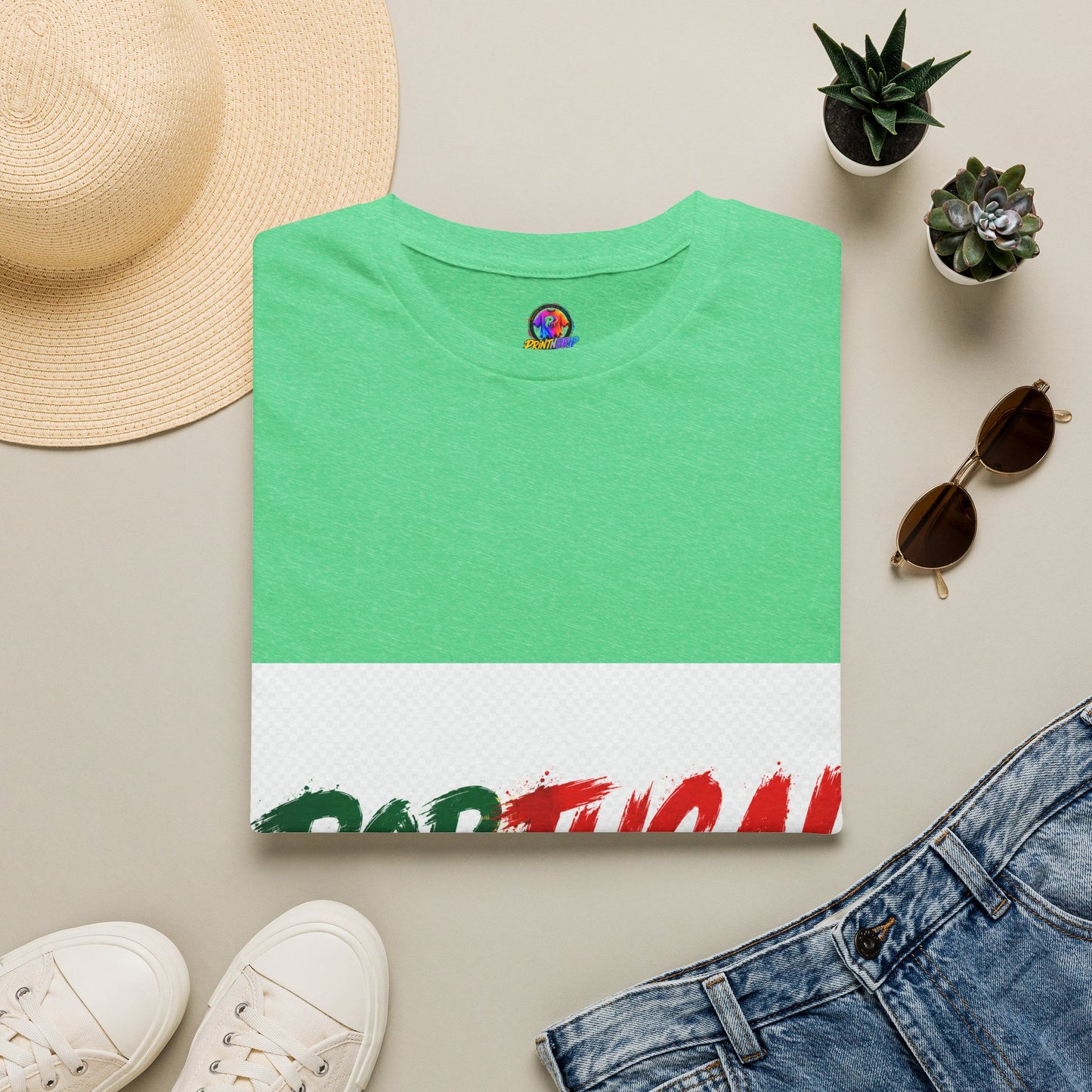 Portugal Flag Script T-Shirt — Portuguese Pride Tee