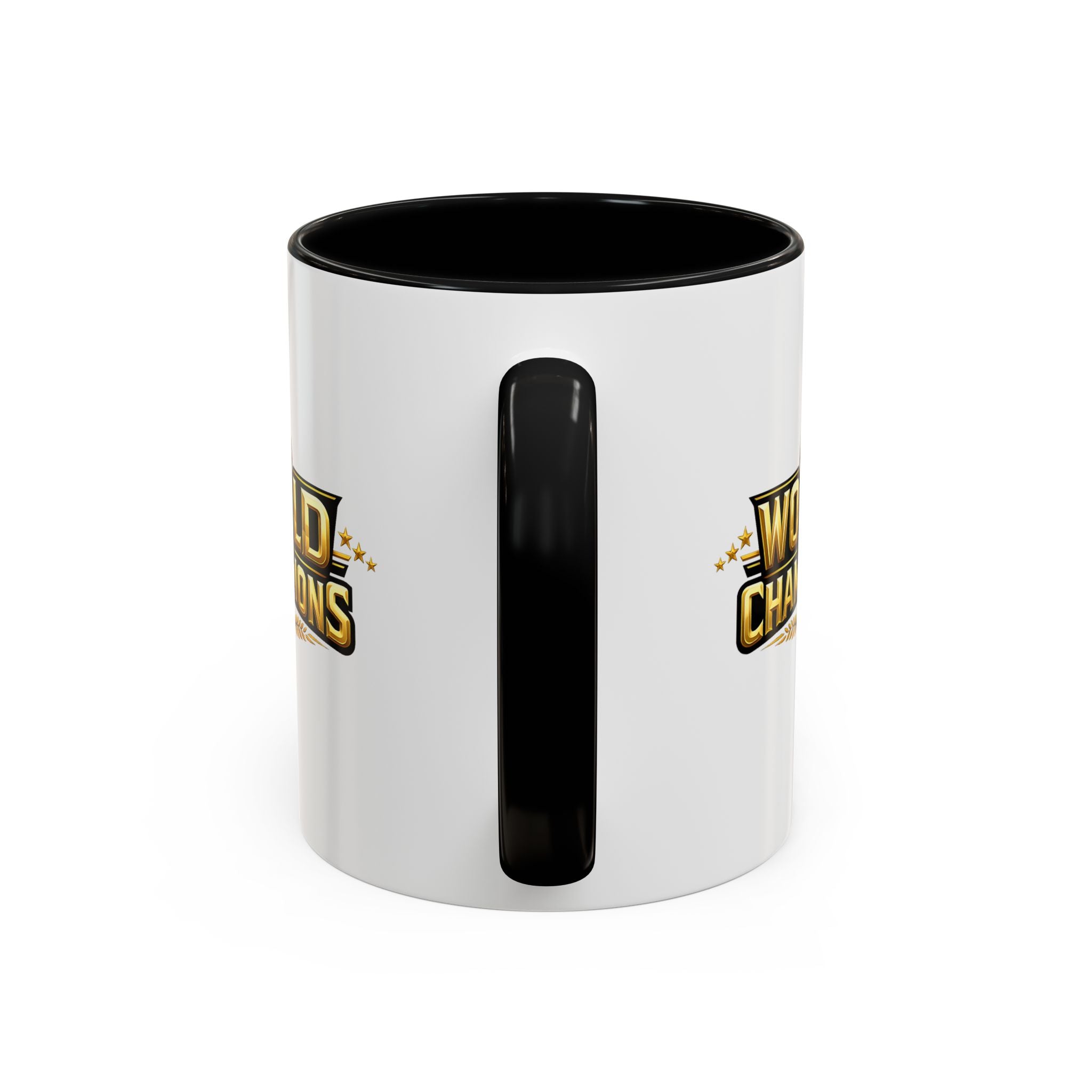 World Champions Accent Coffee Mug – Gold Trophy Sports Fan