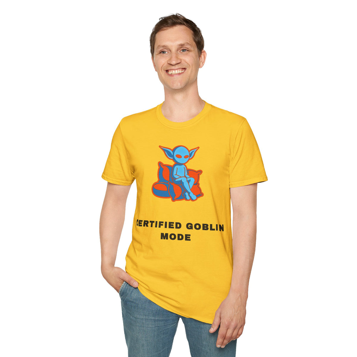 Certified Goblin Mode T-Shirt — Cute Blue Goblin Graphic Tee - Trending Now - September 2026