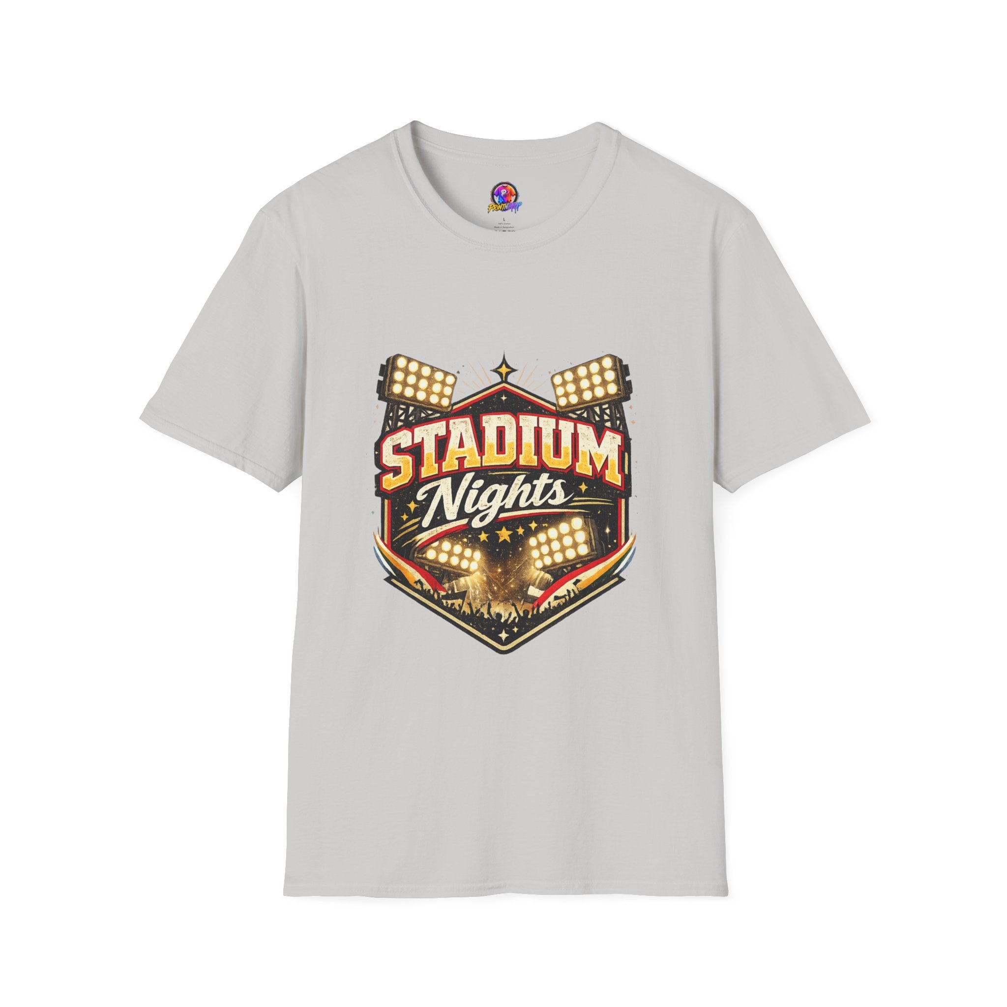 Stadium Nights T-Shirt — Vintage Sports Lights Graphic Tee