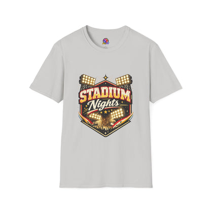 Stadium Nights T-Shirt — Vintage Sports Lights Graphic Tee