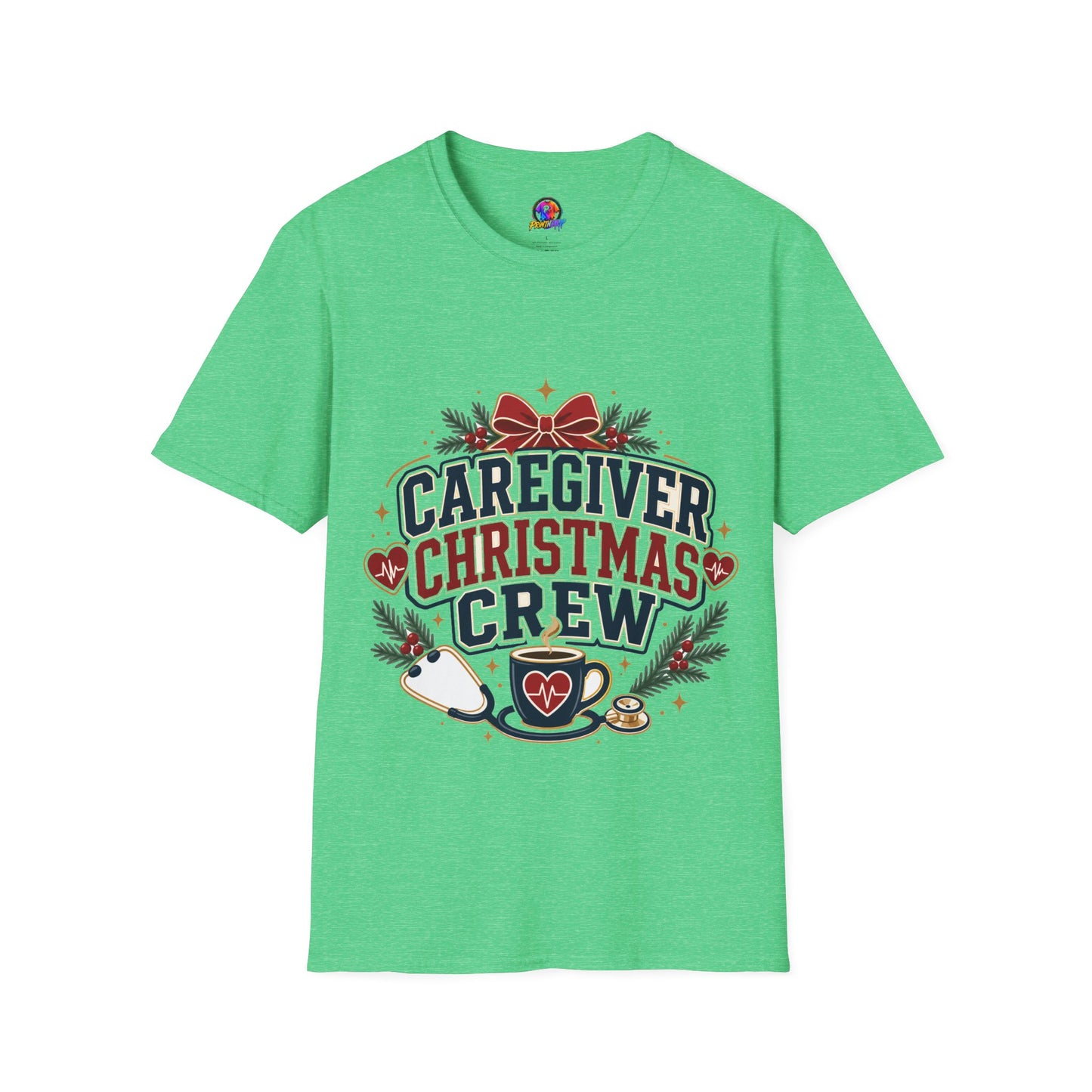 Caregiver Christmas Crew T-Shirt — Holiday Nurse & Caregiver Gift