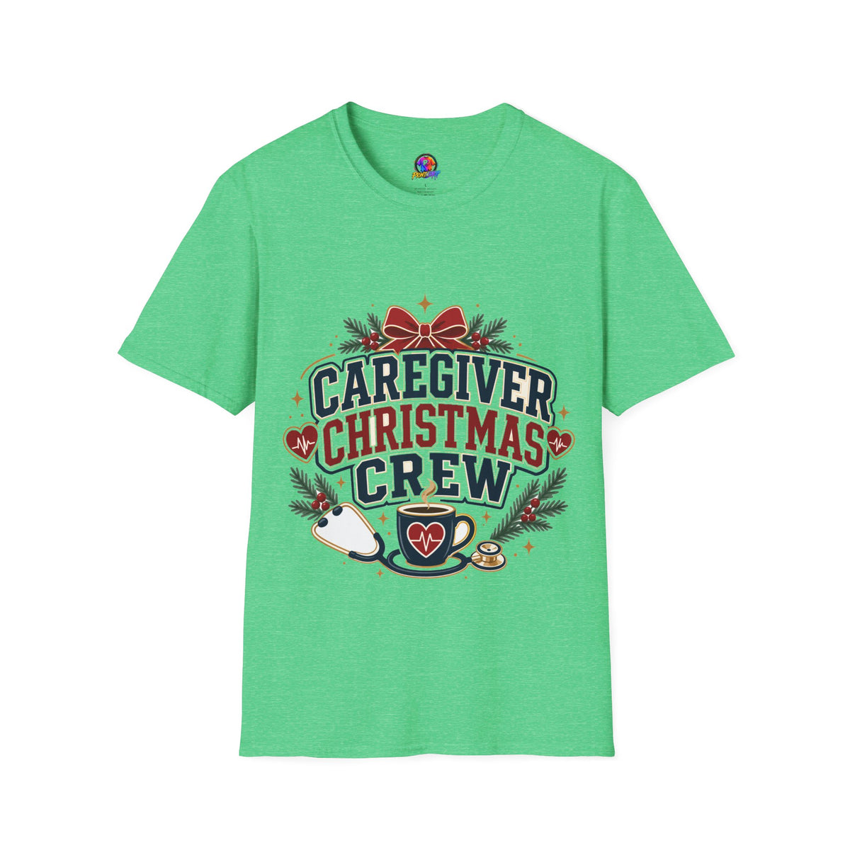 Caregiver Christmas Crew T-Shirt — Holiday Nurse & Caregiver Gift