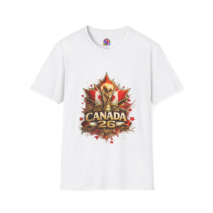Canada World Cup T‑Shirt — Maple Leaf Soccer Trophy 26