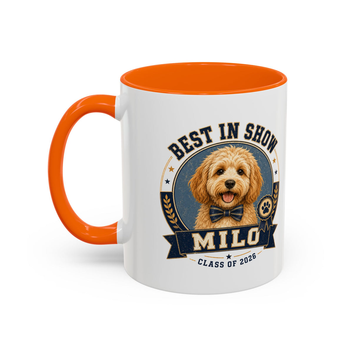 Milo Bailey Dog Dad Mom Best in Show Milo Coffee Mug — Personalized Dog Lover Gift (Class of 2026)