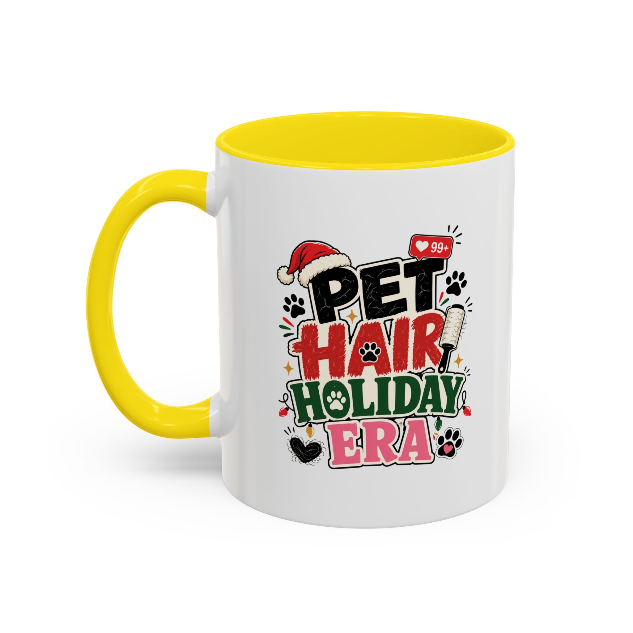 Modern Day Christmas Pet Hair Holiday Era Coffee Mug