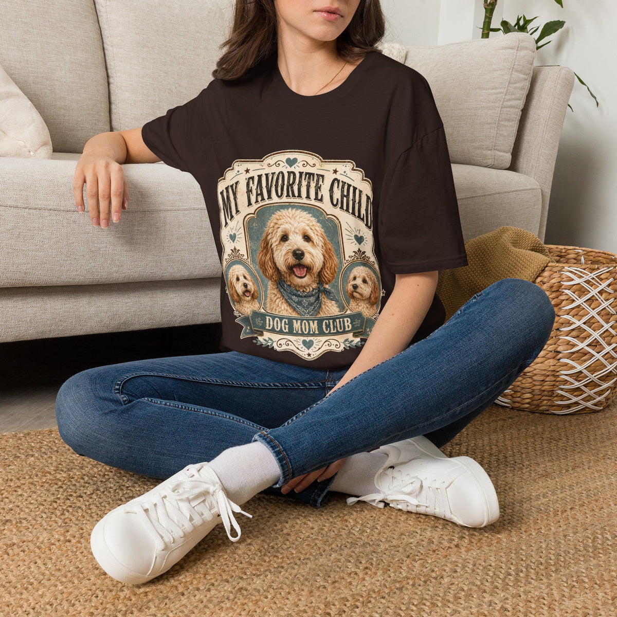 T-Shirt — "My Favorite Child" Dog Mom Club Graphic Tee