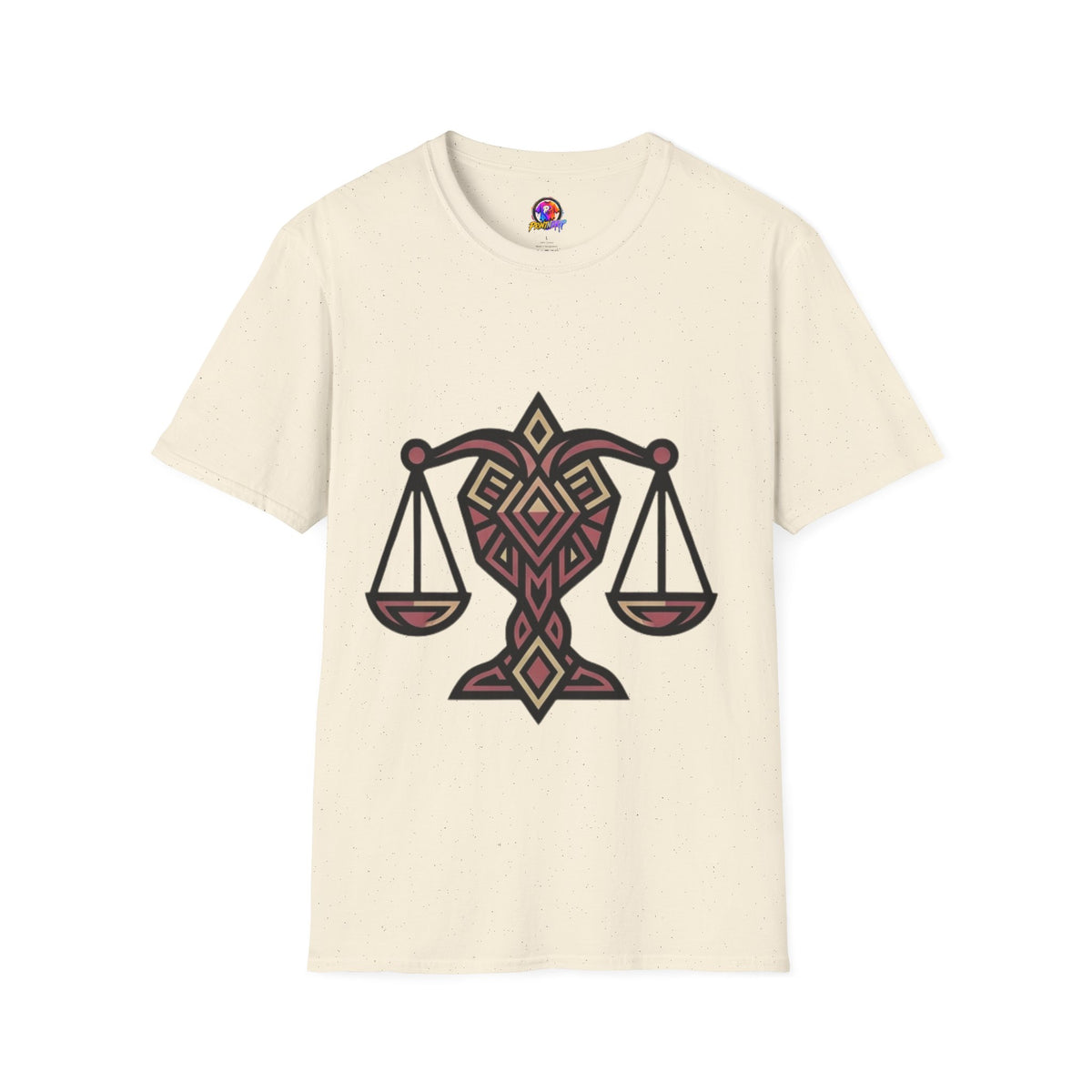 Libra Scales T-Shirt — Geometric Zodiac Libra Tee