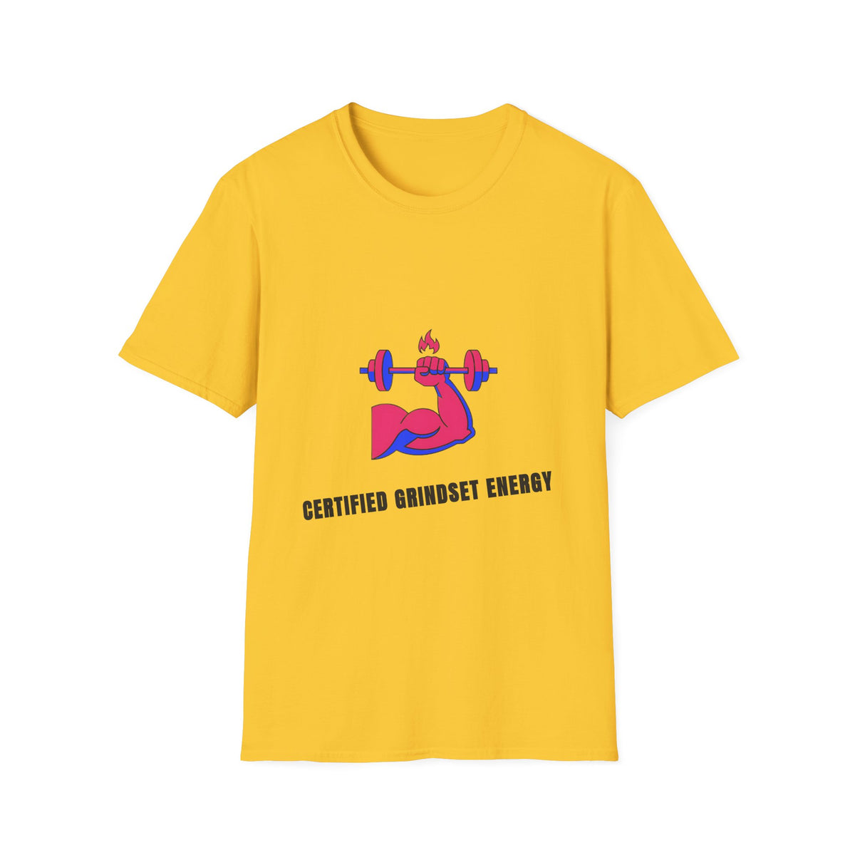 Certified Grindset Energy T-Shirt — Flame Dumbbell Fitness Tee - Trending Now - September 2026