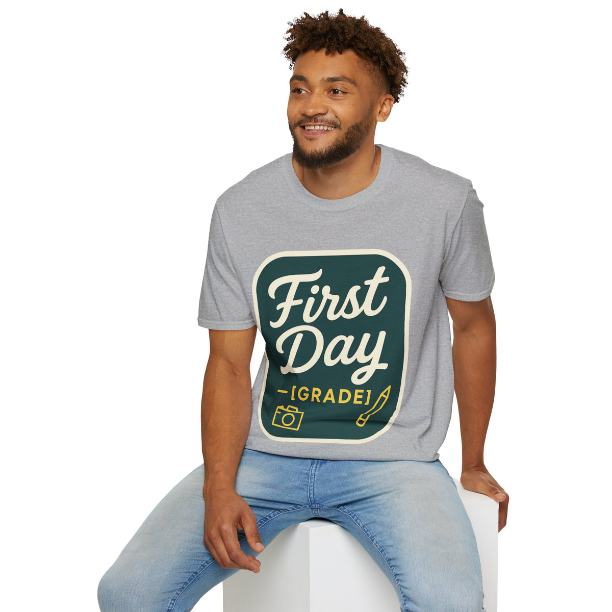 First Day T-Shirt — Retro "First Day (Grade 1)" Back-to-School Tee - Trending Now - August 2026