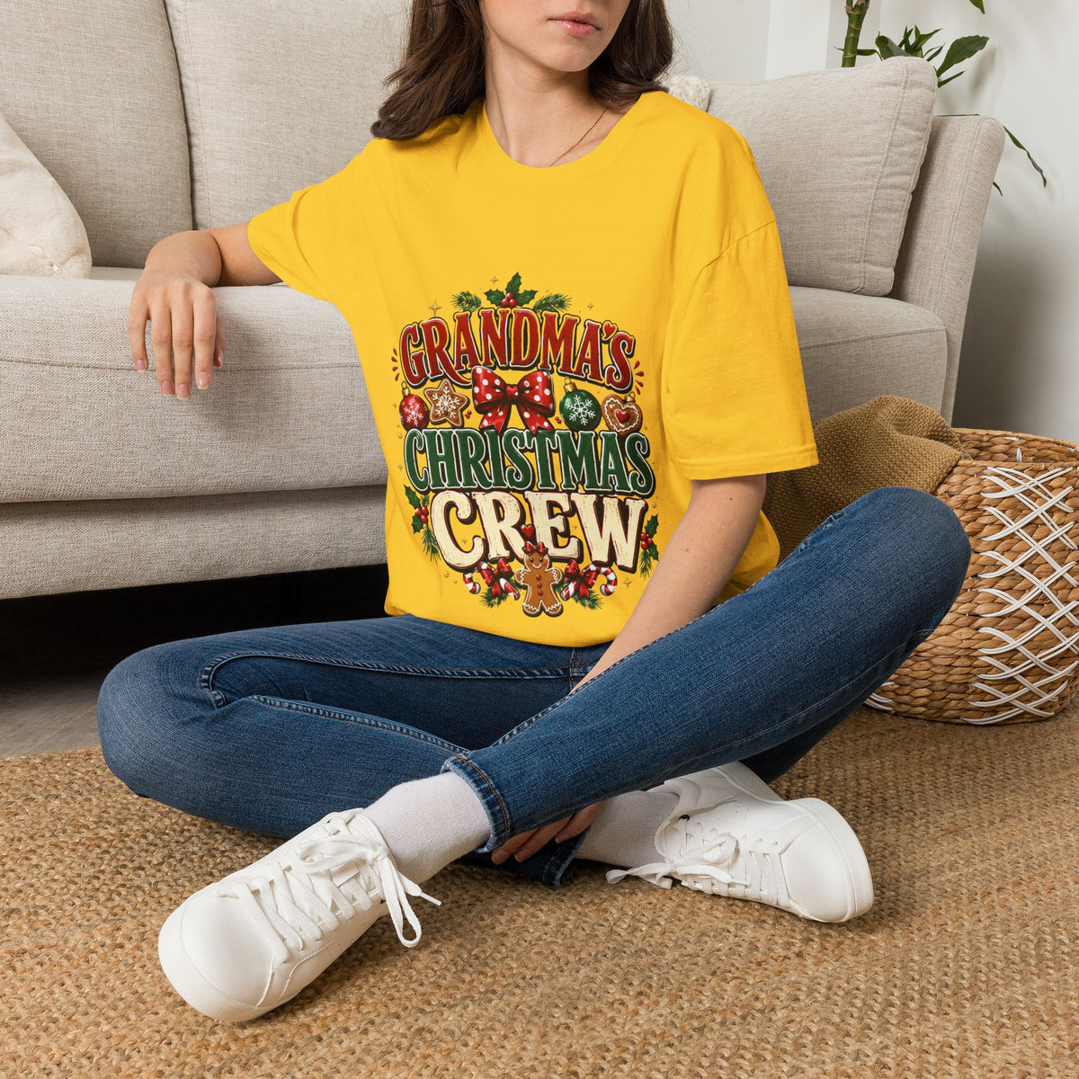 T-Shirt — Grandma's Christmas Crew Holiday Tee