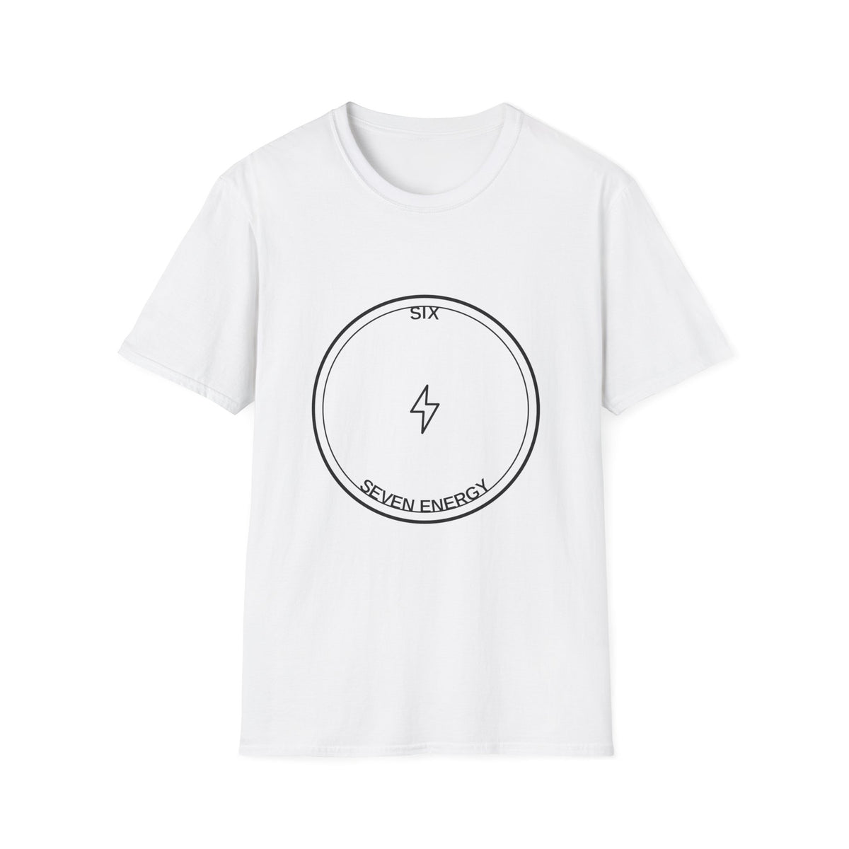 T-Shirt — Minimal 'Six Seven Energy' Lightning Circle Graphic - Trending Now - August 2026