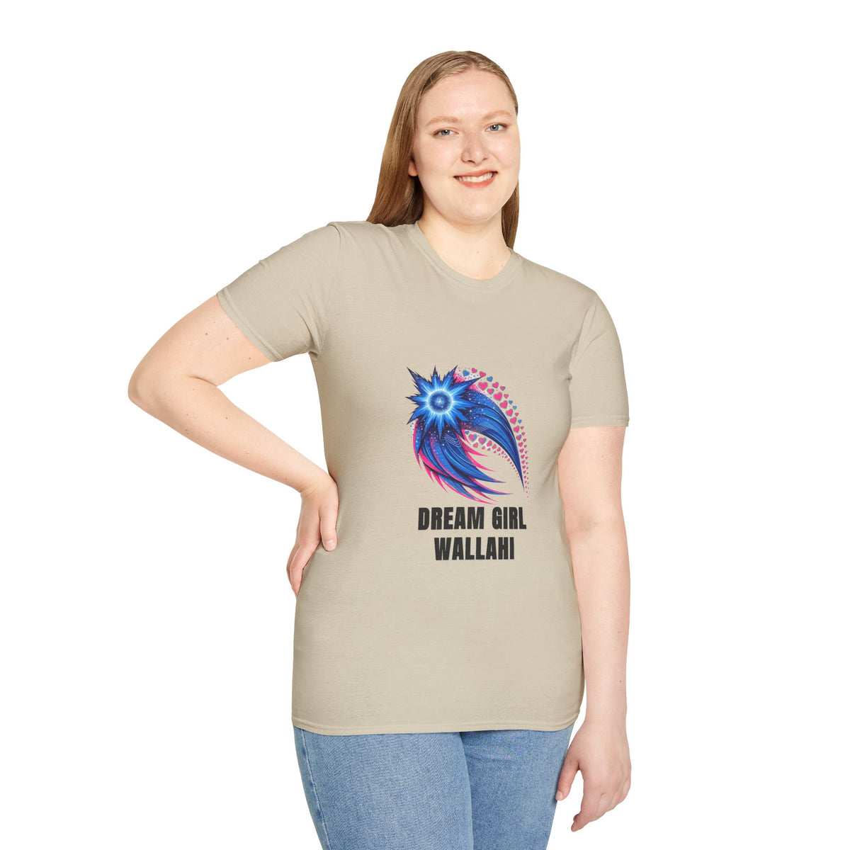 Dream Girl T-Shirt — Blue Starburst Heart Graphic ("Dream Girl Wallah") - Trending Now - August 2026