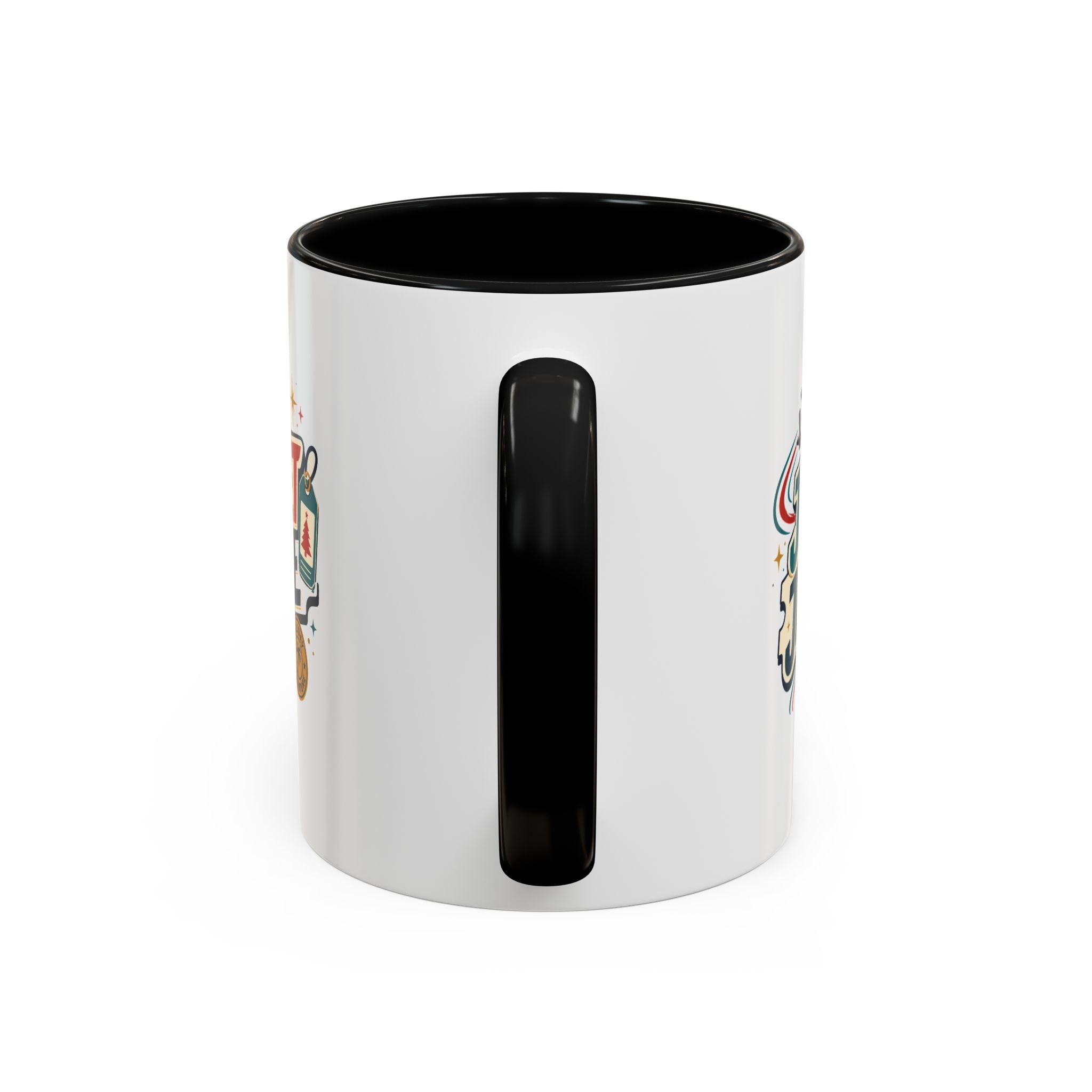 Modern Day Christmas Jet Set Jingle Coffee Mug — Holiday Travel Themed Accent Mug