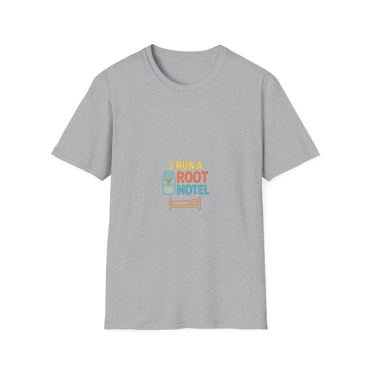 "I Run A Root Motel" Retro Travel Lodge Tee - Funny Plant Parent Gardening White T-Shirt - Trending Now - September 2026