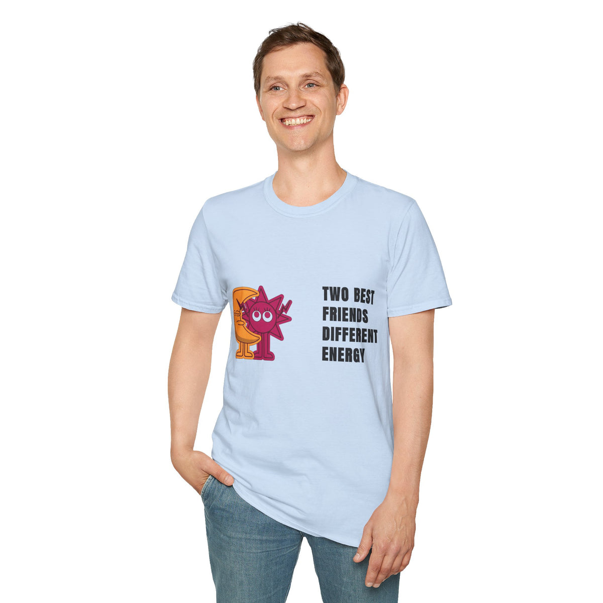 Two Best Friends Different Energy T-Shirt — Cute Cartoon Cat Duo Tee - Trending Now - September 2026