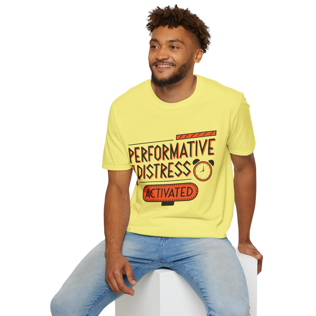 Performative Distress Activated T-Shirt - Trending Now - August 2026