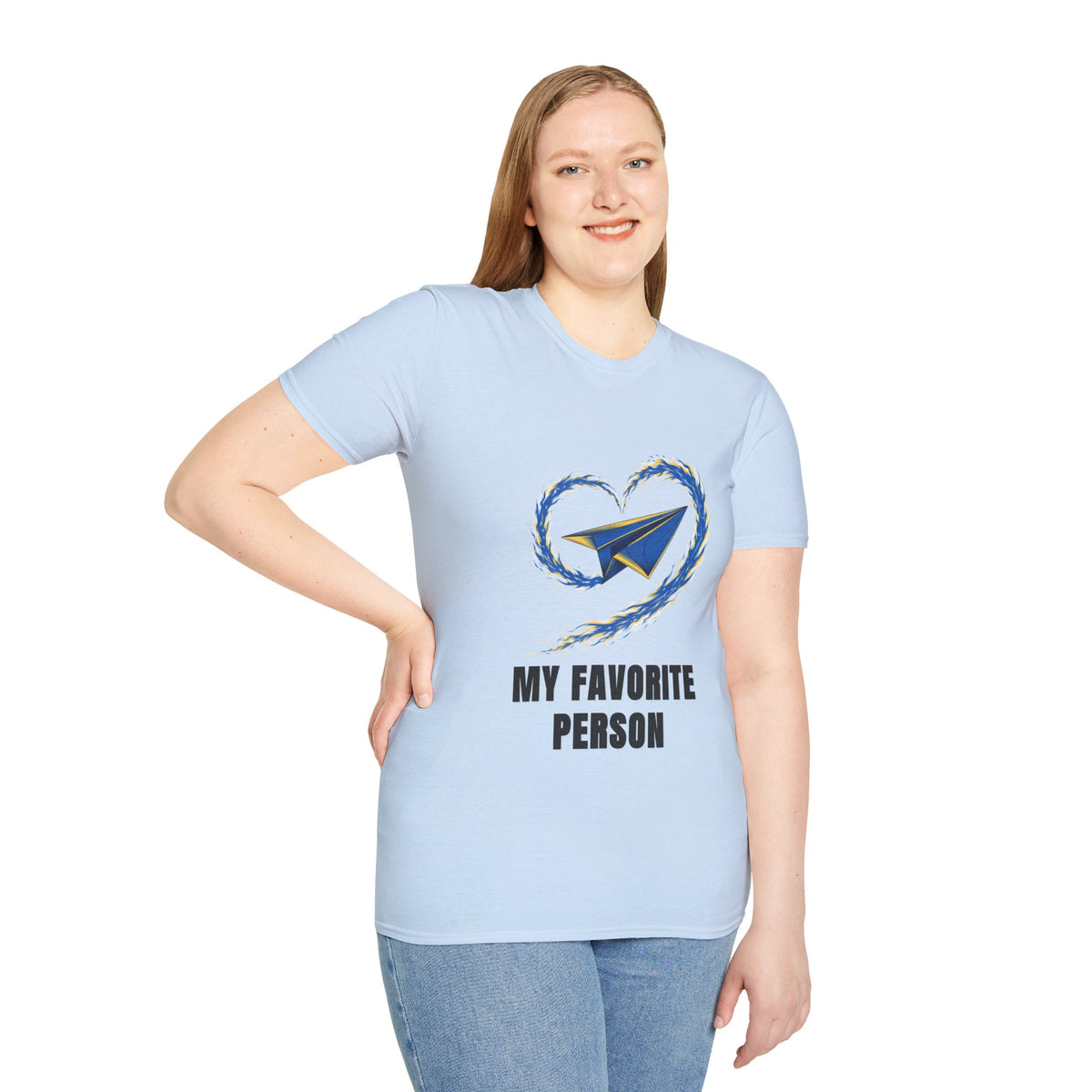 Paper Plane Heart T-Shirt — “My Favorite Person” Graphic Tee - Trending Now - August 2026