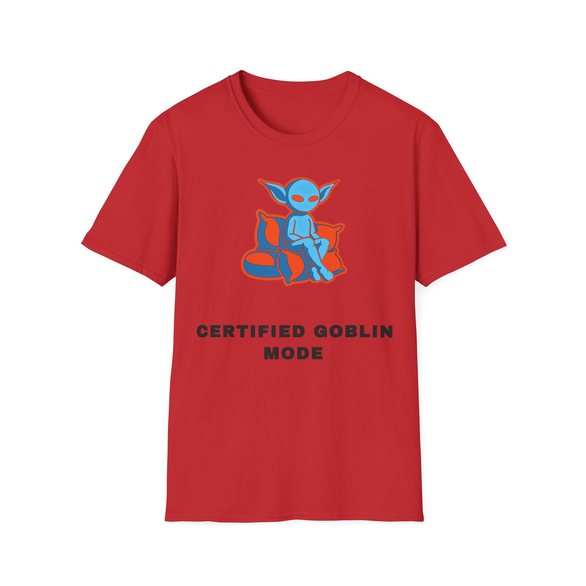 Certified Goblin Mode T-Shirt — Cute Blue Goblin Graphic Tee - Trending Now - September 2026