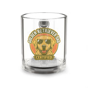 Funny Glass Mug Golden Retriever Dad Certified Glass Mug — 10oz Dog Lover Coffee Cup