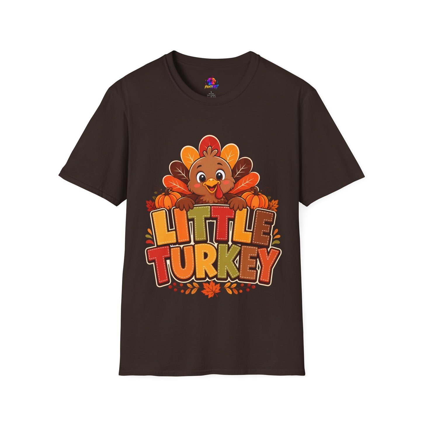Little Turkey T‑Shirt – Cute Thanksgiving Kids & Family Tee