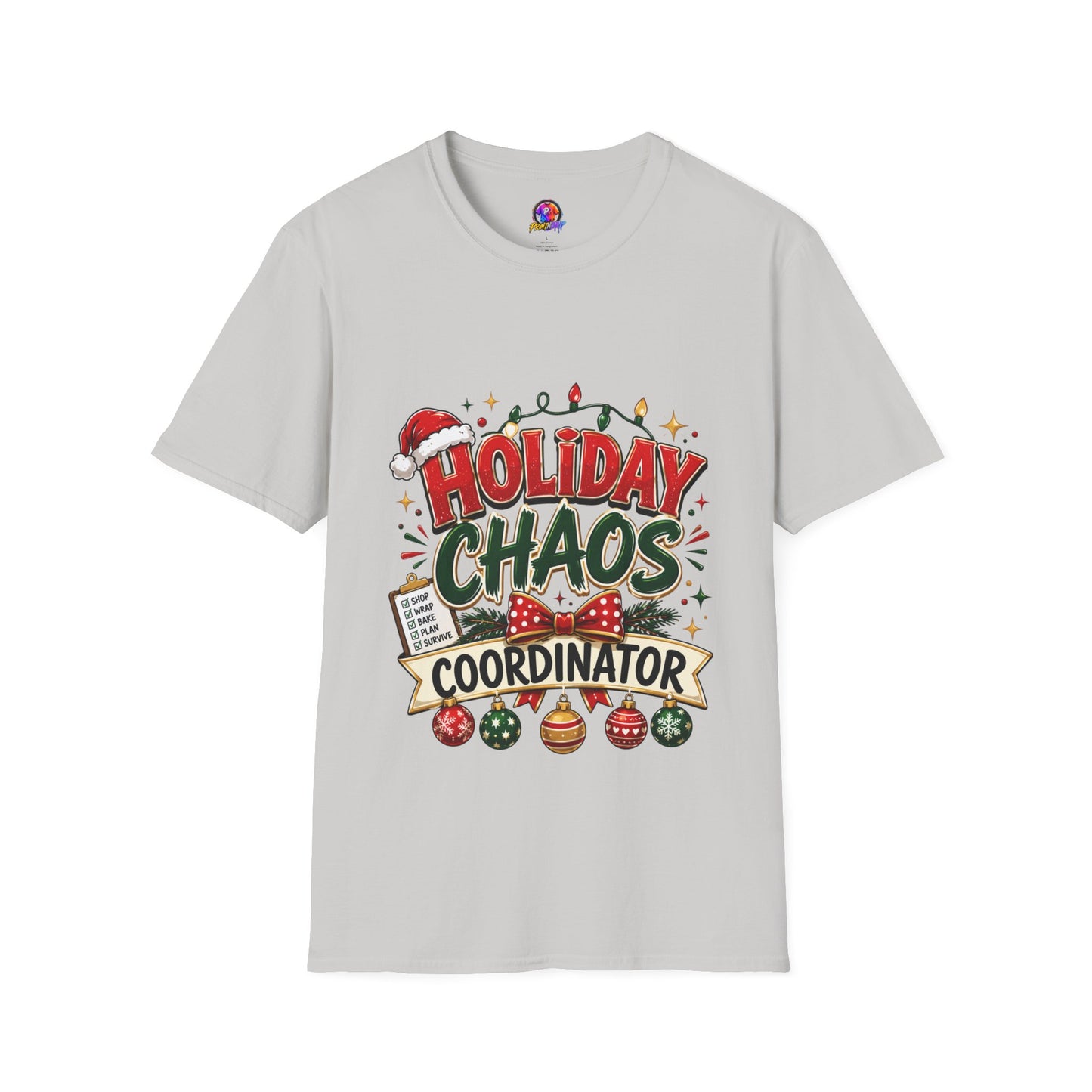 Holiday Chaos Coordinator T-Shirt — Funny Christmas Crew Tee