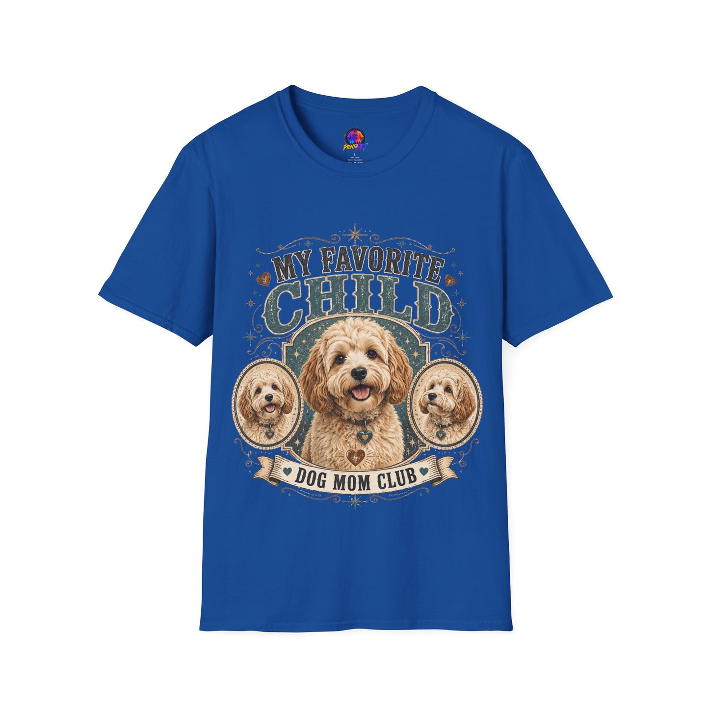 My Favorite Child Dog Mom T-Shirt — Cute Doodle Portrait Pet Lover Tee
