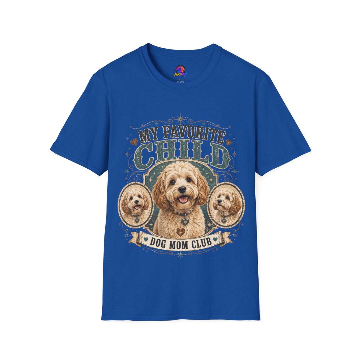 My Favorite Child Dog Mom T-Shirt — Cute Doodle Portrait Pet Lover Tee