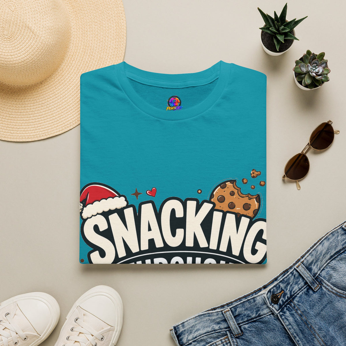 Snacking Through Christmas T-Shirt — Funny Holiday Cookie Tee