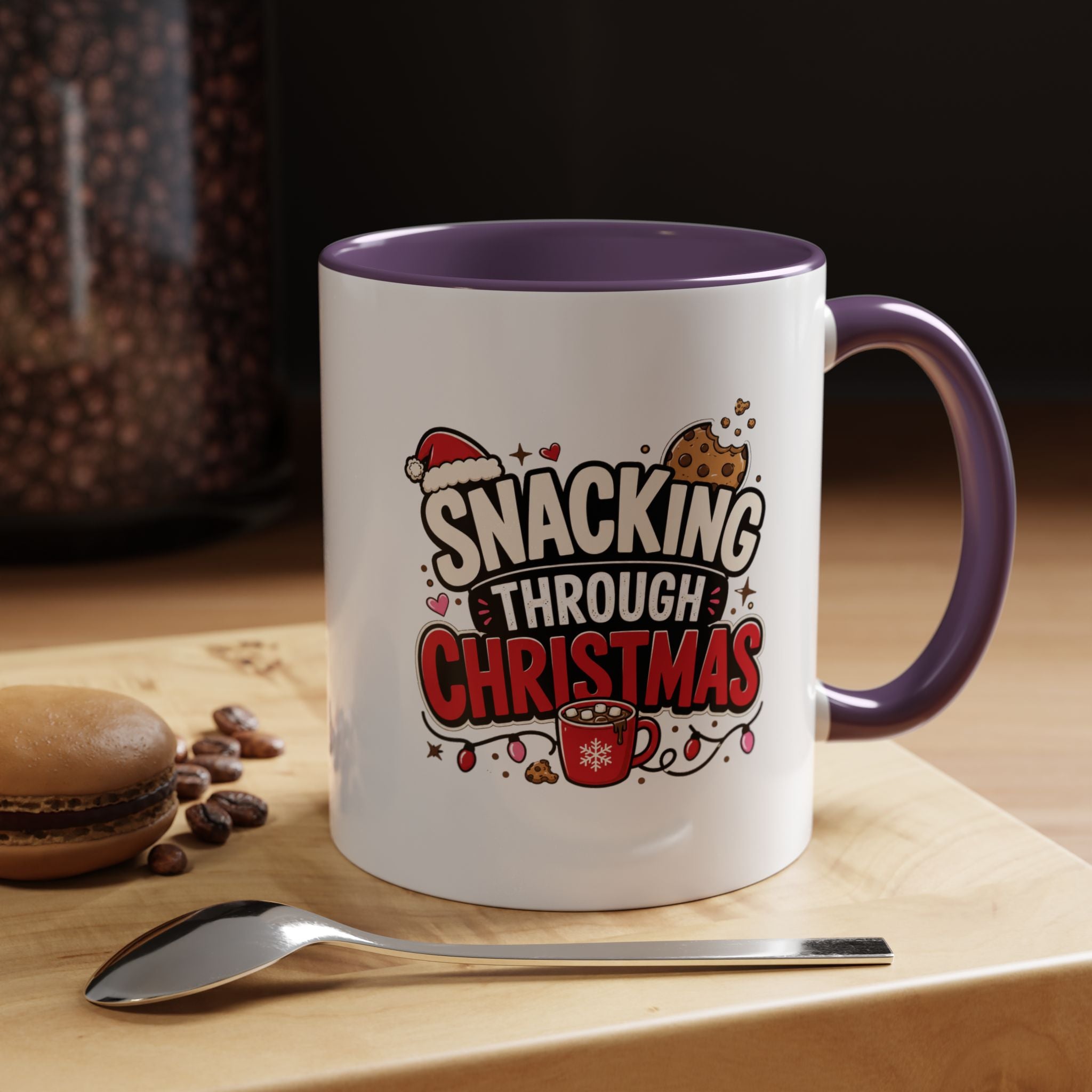 Modern Day Christmas Snacking Through Christmas Coffee Mug