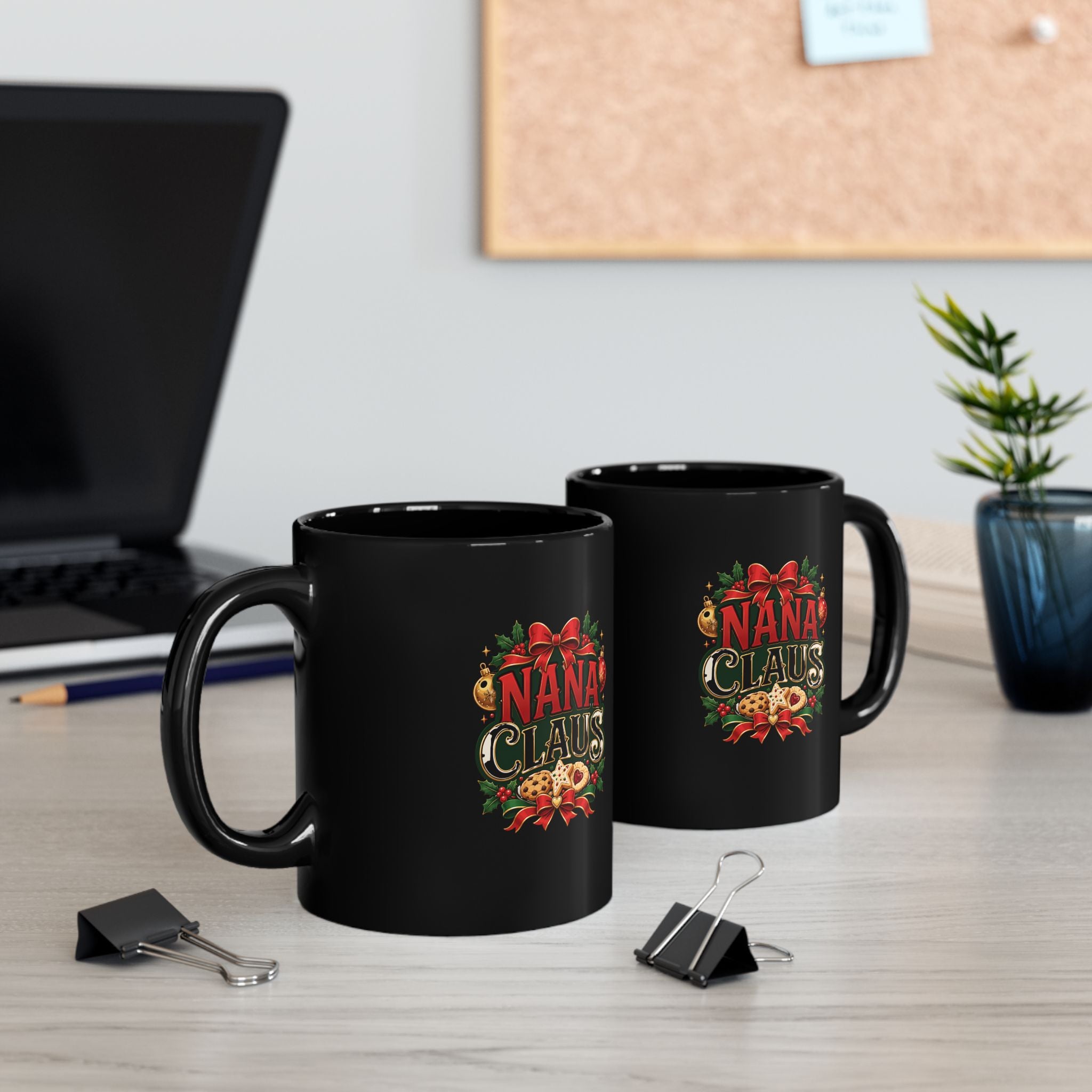 Nana Claus Christmas Mug — Festive Grandma Holiday Coffee Cup