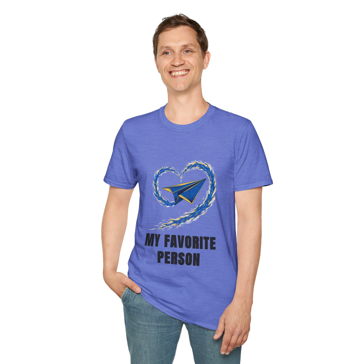 Paper Plane Heart T-Shirt — “My Favorite Person” Graphic Tee - Trending Now - August 2026