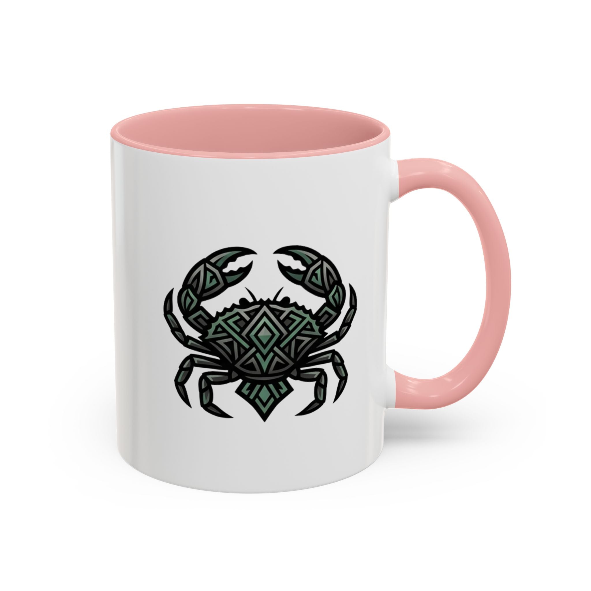 Cancer Zodiac Coffee Mug — Geometric Crab Accent Mug