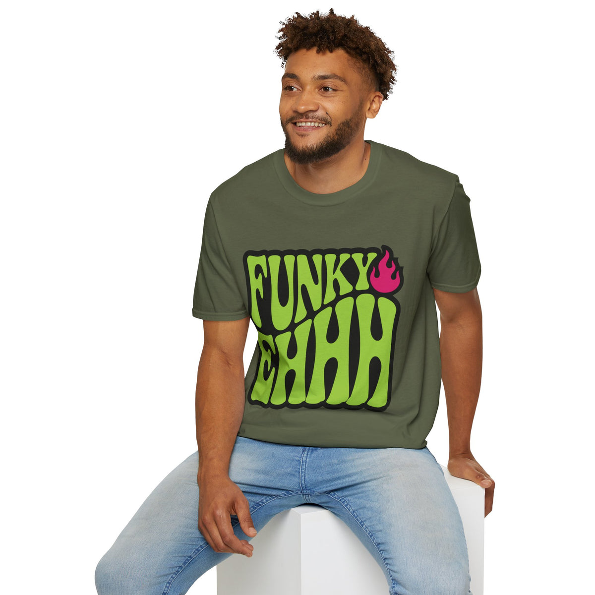 Funky Chili T-Shirt — Retro Psychedelic Green Flame Graphic Tee - Trending Now - August 2026
