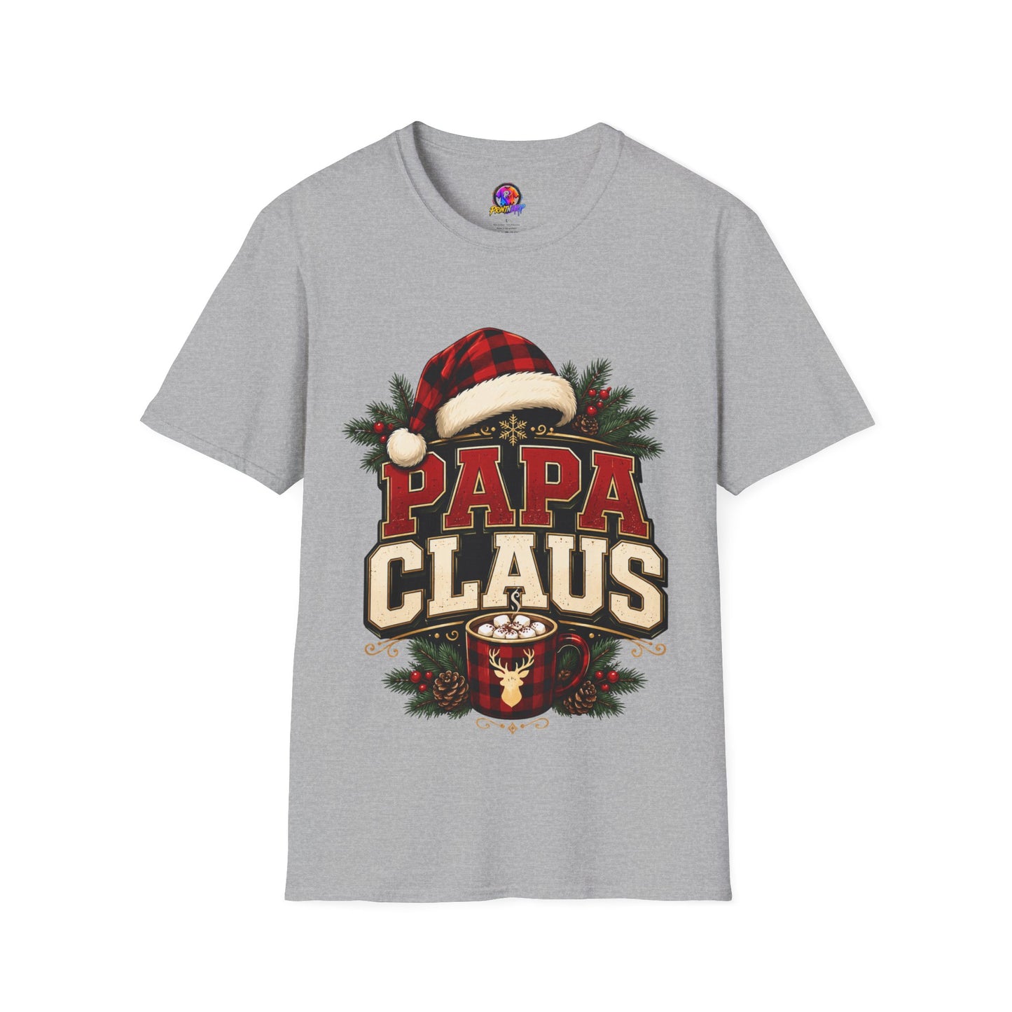 Papa Claus T-Shirt — Festive Holiday Dad Christmas Tee